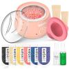 KeShi Waxing Kit for Women Men, Wax Pot with 6 Hard Wax Beans Hair Removal view 1