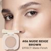 Nude Beige Brown Eyeshadow with Brush, Single Matte Mini Eye shadow Palette, Silky Fine Highly Pigmented Powder, Lightweight & Ultra-Blendable Formula, Ideal for Daily Natural Eye Makeup (#06) view 2
