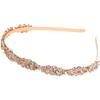 BESTYASH Rhinestone Crystal Headband for Women, Gold Sparkly Hair Hoop Hairband, Bridal Hair Accessories Suitable for Wedding and Party view 1