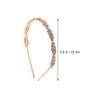 BESTYASH Rhinestone Crystal Headband for Women, Gold Sparkly Hair Hoop Hairband, Bridal Hair Accessories Suitable for Wedding and Party view 2