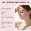 Collagen Sunscreen SPF 50, Moisturizing Face Sunscreen, Broad Spectrum UVA UVB Protection, Lightweight Non-Greasy Hydrating Lotion, No Cast, for Beach, Travel (2PC) view 3
