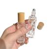 TYLPFH 2Pcs 10ml Glass Steel Roller Bottle Perfume Roll On Mini Essential Oil Containers Sample Empty Travel Refill Vials view 2