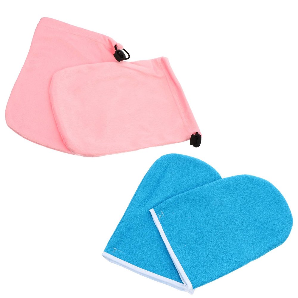 2Pcs Hand Spa Gloves for Paraffin Treatment at Home Blue