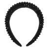KICHOUSE Baroque Black Rhinestone Crystal Hairband for Women, Handmade Beaded Hair Hoop Headband Accessories for Party and Daily Wear view 1