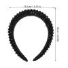 KICHOUSE Baroque Black Rhinestone Crystal Hairband for Women, Handmade Beaded Hair Hoop Headband Accessories for Party and Daily Wear view 2