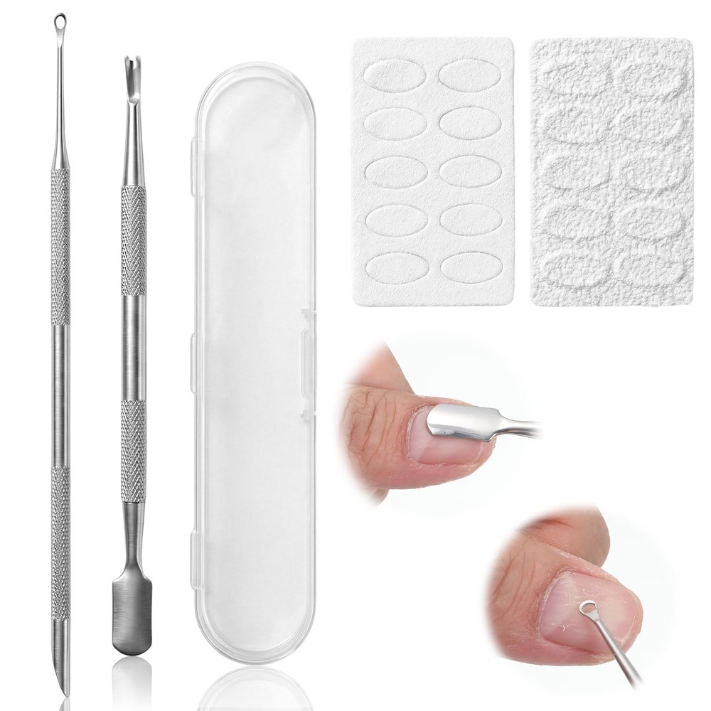 4 Pack Pre-treatment Nail Cuticle Pushers Loop Cuticle Pusher Tool