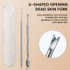 4 Pack Pre-treatment Nail Cuticle Pushers Loop Cuticle Pusher Tool view 3