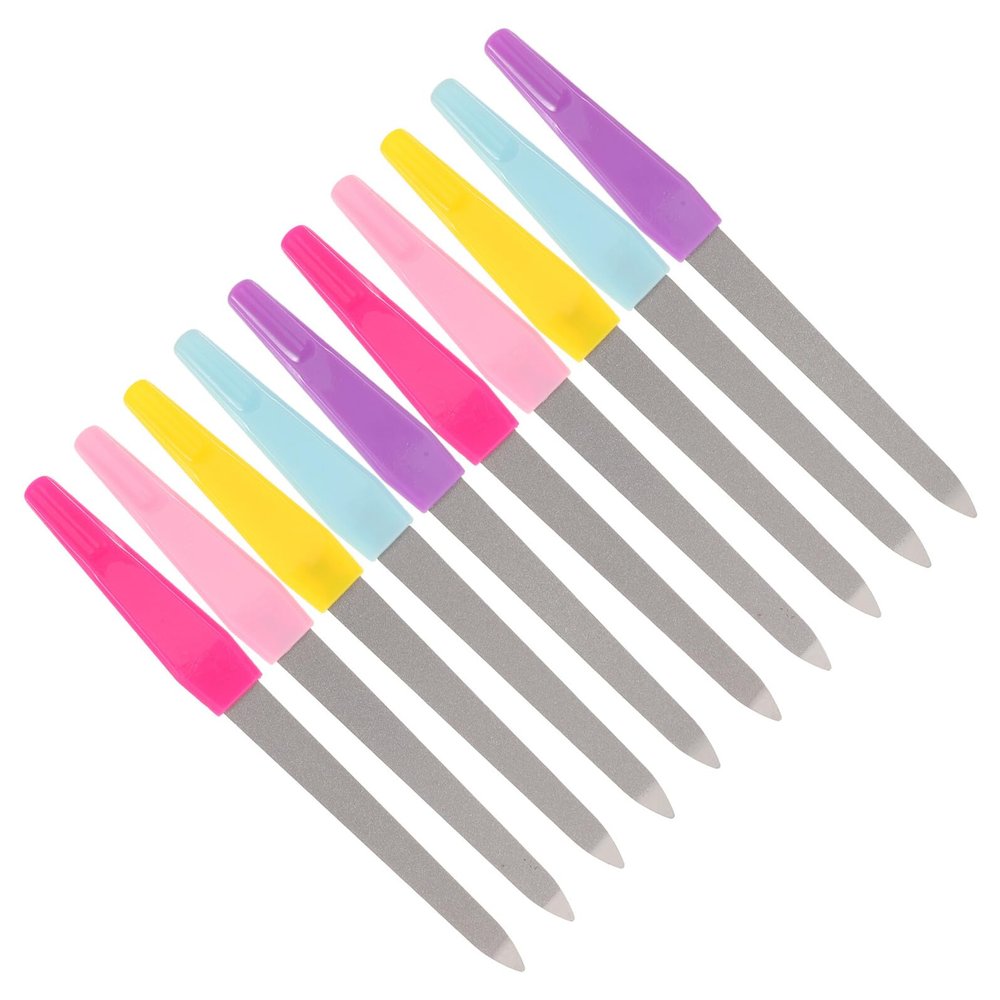 10 Piece Double Sided Nail File Set for Polishing and Shine