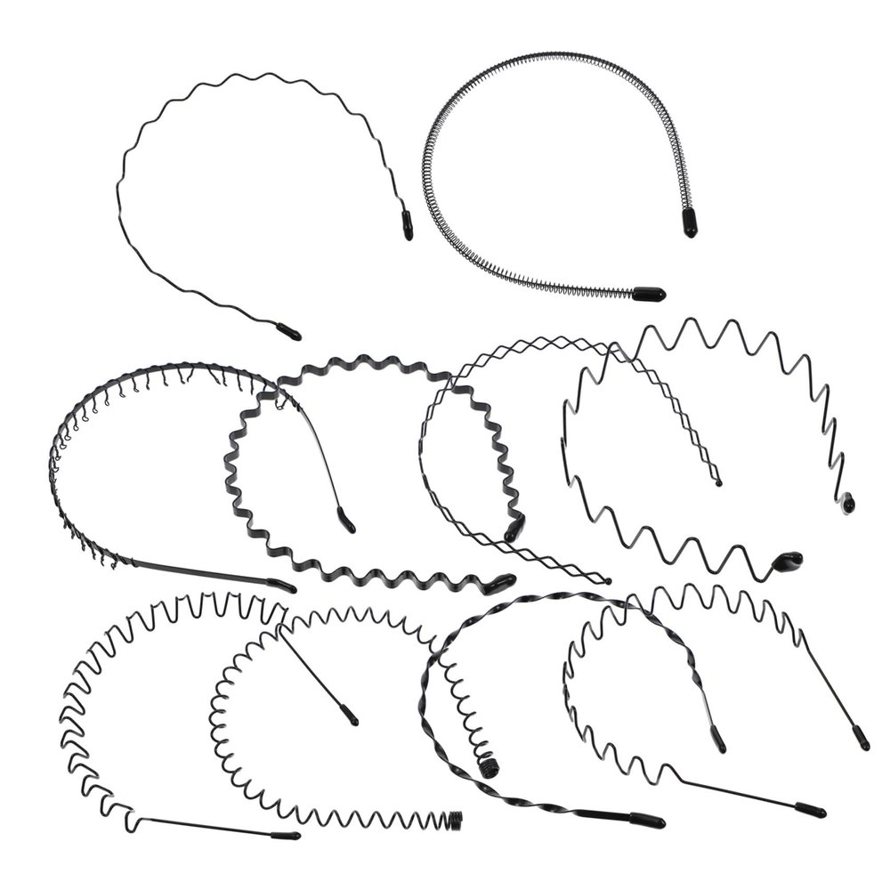 IMUSINICE 10pcs Unisex Invisible Hair Hoops Wave Styling Sports Headbands for Men and Women Face Washing Makeup Hairbands