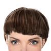 SHINYPASING Breathable Short Synthetic Wig Topper for Women Thinning Hair Hairpiece Hair Extension Lightweight Brown Toupee for Daily Use view 4
