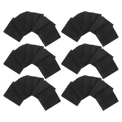 VOSAREA Disposable Non-woven Hairbands 50pcs Elastic Spa Headbands for Women Facial Makeup Skincare Salon Use Black