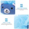 COHEALI Shower Loofah Bath Sponge Exfoliating Body Scrubber Soft Large Cartoon Blue Bear Bathing Ball for Household Bathroom Use view 3