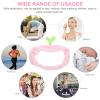 Cabilock Facial Headband for Women, Pink Spa Skincare Headband with Soft Elastic Material, Cute Hairband for Face Washing and Mask Application, Adjustable Hair Wrap for Daily Skin Care view 3