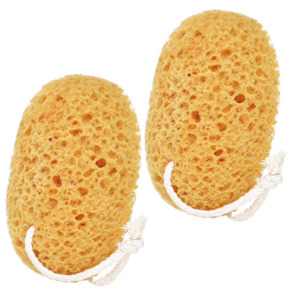 2Pcs Bath Sponge, Soft Large Bath Sponges for Shower Exfoliating Body Scrubber Shower Sponges for Women Men Body Washing Bathing Gentle Deep Cleansing