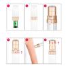 TIDTALEO Electric Body Hair Trimmer and Facial Hair Removal Tool Eyebrow Precision Trimmer White Cordless Personal Groomer for Womens Legs Underarm view 3
