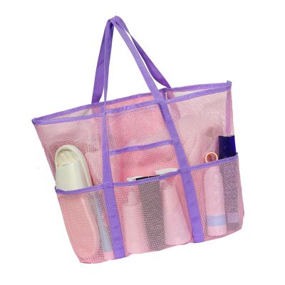 Obotsnoi Practical Polyester Cosmetic Carry Case Spacious Shower Clothing Bag Portable Handheld Design for Camping Pool Parties Shower