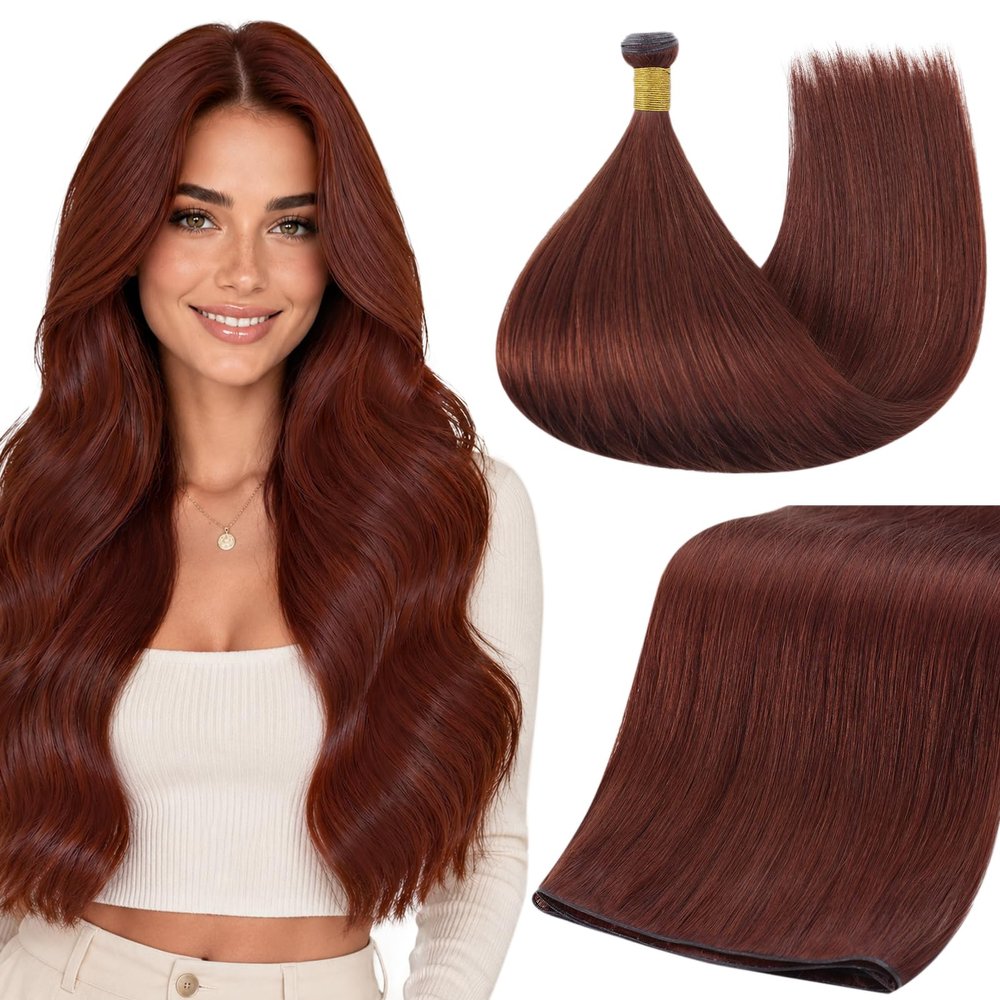 Full Shine Genius Weft Hair Extensions Sew In for Women 24 Inch 80g