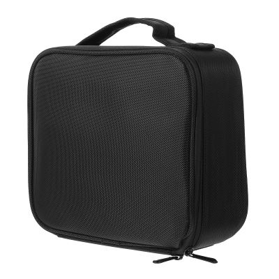 balacoo Portable Travel Makeup Cosmetics Storage Pouch Handheld Multi-layer Toiletry Bag Black for Women Sundries Organizer