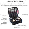 balacoo Portable Travel Makeup Cosmetics Storage Pouch Handheld Multi-layer Toiletry Bag Black for Women Sundries Organizer view 3