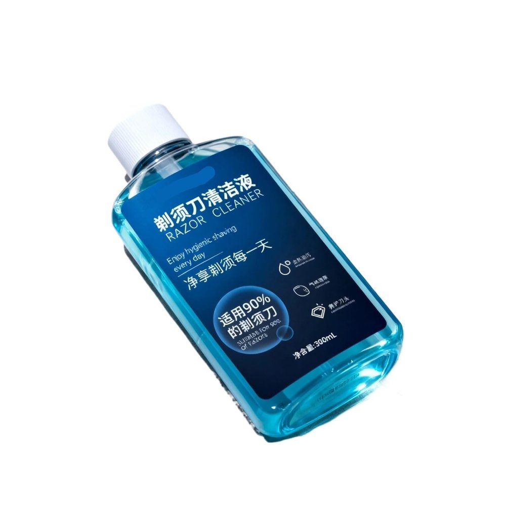 Shaver Cleaning Fluid Renew Cartridge Clean Stubble Germ Off The Shaver Head 300ML