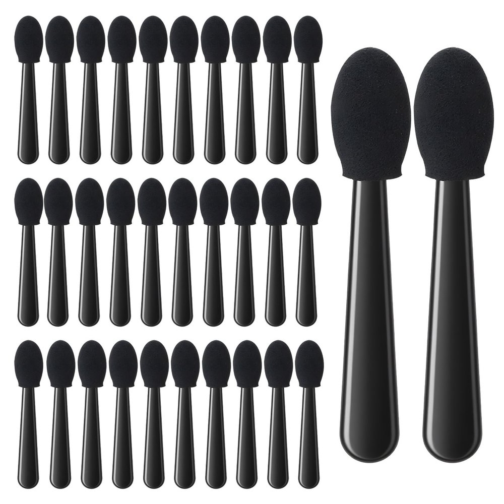 50 PCS Eye Shadow Applicator Sticks Disposable, Eyeshadow Applicators Portable Mini Disposable Eyeshadow Applicator Travel Makeup Applicators for Women
