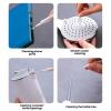 Unclog Your Bathroom Nozzles Instantly with Tiny Shower Head Cleaning Brush, Spiral Nylon Bristle Cleaner Picks for Gap Holes and Phone Ports (50pcs) view 4