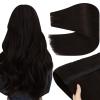 YoungSee 100g 28 Inch Butterfly Weft Extensions Dark Brown 1 Piece for DIY view 1
