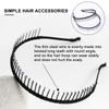 PACKOVE Long Toothed Non-slip Plastic Hair Hoops 5pcs Fashion Headbands for Women Everyday Hair Accessories view 3