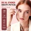 4-Tip Microblading Eyebrow Pen Waterproof Hair Stroke Brow Pencil, 3D Microblading Eyebrow Pencil, Smudge-Proof Natural Brows in Seconds (Light Brown) view 2