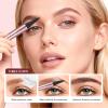 4-Tip Microblading Eyebrow Pen Waterproof Hair Stroke Brow Pencil, 3D Microblading Eyebrow Pencil, Smudge-Proof Natural Brows in Seconds (Light Brown) view 4