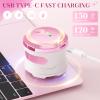 Electric Razors for Women, Flawless Electric Shaver for Women Legs, Magnetic Floating Heads Razor, Wet/Dry Hair Remover for Sensitive Skin, Easy to Use with Anti-Slip Strips, Pink view 4