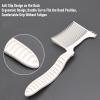 Fade Comb Clipper Set with Triangular Arch Teeth 3 Length Options for Professional DIY Fade Hairstyles at Home Beige view 4