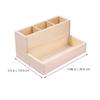 ROMISBABA Wooden Makeup Storage Box with Multi-grid Desktop Cosmetics Organizer and Lipsticks Display Case for Home Vanity Jewelry and Earring Storage view 2
