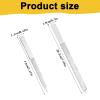 2 PCS Metal Nail File, Double-Sided Stainless Steel Nail Files for Natural Nails Non Slip Fingernail Toenail Buffer Filers Sharp Pointed Tip Manicure Pedicure Toenail Tools for Salon Home Use view 2