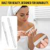 2 PCS Metal Nail File, Double-Sided Stainless Steel Nail Files for Natural Nails Non Slip Fingernail Toenail Buffer Filers Sharp Pointed Tip Manicure Pedicure Toenail Tools for Salon Home Use view 3