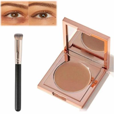 Luhaka Colored Clay Cc Undereye Corrector, Under Eye Concealer, Concealer For Older Women, For Covering Dark Circles And Facial Blemishes, With Brush (Medium- Tan Peach)