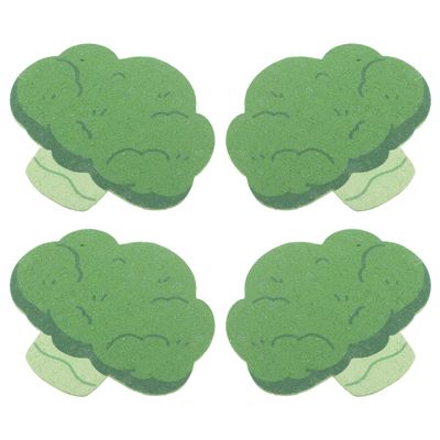 Beaupretty 5pcs Exfoliating Bath Sponges Body Wash Scrubber Set, Soft Wood Pulp Material, Blue Green Shower Sponge for Deep Cleaning and Dead Skin Removal, Suitable for Men and Women Bathing