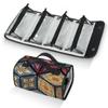 AGHESOTH Mexican Tiles Squares Toiletry Bag Water Proof Travel Makeup Case Large Capacity 4 in 1 Foldable Cosmetics Storage for Women Men Removable Zipper Clear PVC Pockets view 1