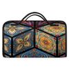 AGHESOTH Mexican Tiles Squares Toiletry Bag Water Proof Travel Makeup Case Large Capacity 4 in 1 Foldable Cosmetics Storage for Women Men Removable Zipper Clear PVC Pockets view 2