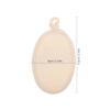 GRADENEVE Natural Loofah Shower Sponge Pads 2pcs 8x12 Cm Beige Edged Exfoliating Body Scrubbers for Men and Women Spa Bath and Shower Use Zipper Storage Bags view 2