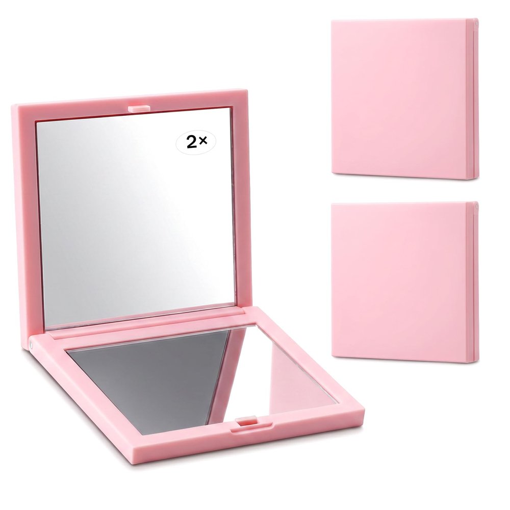 Xthrotsenk 2PCS Portable Travel Mirrors for Women Small Pocket Mirror