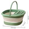 FAUVISM Collapsible Foot Bath with Handle, Portable Foot Soak Tub Foldable Foot Bath with Manual Foot Massage Acupoints to Help Sleep, Folding Laundry Basket Multi Function Buckets view 2