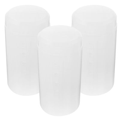 KJHBV 3pcs Retractable Makeup Brush Holder with Lid, Plastic Travel Brush Containers Organizer for Women, Adjustable Desktop Makeup Tools Storage Case for Travel and Vanity
