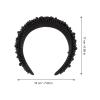 COHEALI 2 Pcs Pearl Headbands for Women, Thick Sponge Base, Wide Hairbands in Black and Cream, Stylish Hair Accessories for Daily Wear view 2
