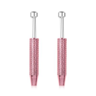 2 PCS Piercing Ball Grabber Tool,4 Claw Jeweler's Pick Up Tool, Piercing Tools for Changing Jewelry, Diamond Claw Tweezers Piercing Assistant Pen Gem Picker Tool for Small Parts Pickup, Pink