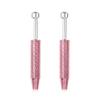 2 PCS Piercing Ball Grabber Tool,4 Claw Jeweler's Pick Up Tool, Piercing Tools for Changing Jewelry, Diamond Claw Tweezers Piercing Assistant Pen Gem Picker Tool for Small Parts Pickup, Pink view 1