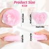 2 Pcs Large Fluffy Powder Puff, Dusting Powder Puff Soft Washable Powders Puffs for Body Face Reusable Wet Dry Makeup Tool for Baby & Kid & Adult view 2