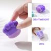 SOLUSTRE Cat Claw Concealer Brush and Foundation Brush, Purple Portable Makeup Applicator for Blush and Powder, Soft Synthetic Bristles Suitable for Travel and Daily Use view 3