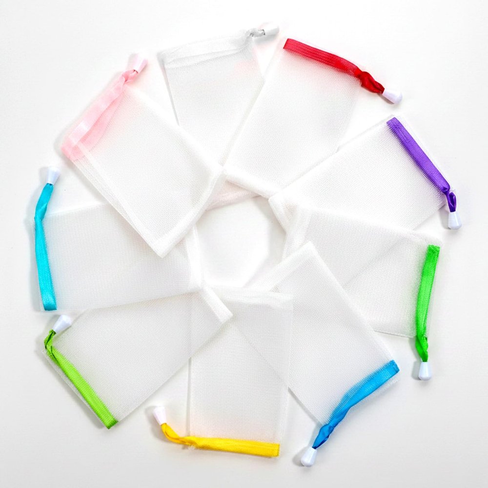 12Pcs Soap Bag for Soap Bar Pouch Mesh Soaps Saver Bag Net