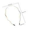 HINTRMENT Wave Metal Hairband 2pcs Wide Iron Headbands for Women Large Wavy Hair Hoop Set for Fashion Hair Accessories Suitable for Daily Wear view 2